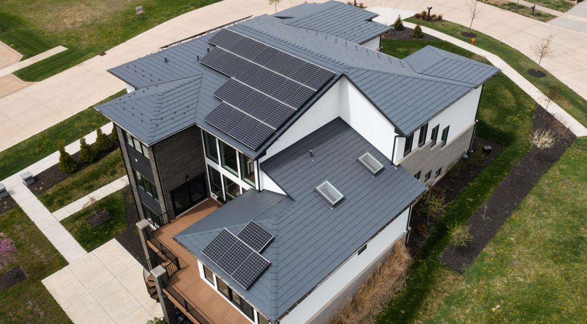 oxford metal shingles with solar panels
